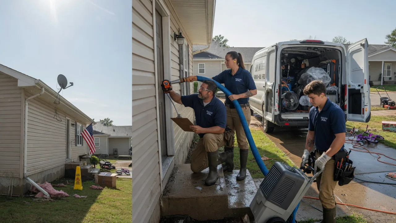 Ceiling Water Damage Restoration in Mount Pleasant, IA near me